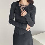 レースアップ×リブニットセットアップ | Doux Belle  | 詳細画像15 