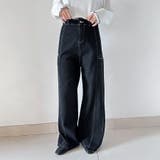 デニムノースリーブベスト&ワイドパンツセットアップ | Doux Belle | 詳細画像7