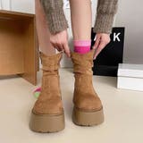 スエード調厚底ブーツ | Doux Belle  | 詳細画像2 