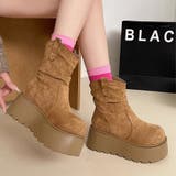 スエード調厚底ブーツ | Doux Belle  | 詳細画像1 