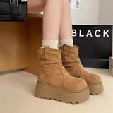 スエード調厚底ブーツ | Doux Belle  | 詳細画像3 