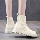 リブソックス風厚底ショートブーツ | Doux Belle  | 詳細画像5 