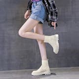 リブソックス風厚底ショートブーツ | Doux Belle  | 詳細画像6 