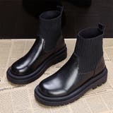 リブソックス風厚底ショートブーツ | Doux Belle  | 詳細画像7 