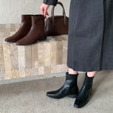 サイドジップ付きショートブーツ | Doux Belle  | 詳細画像3 