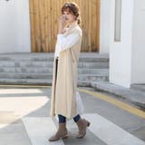 ニットジレ ロングジレ レディース ノースリーブ ロング  レイヤード 重ね着 | Doux Belle  | 詳細画像7 