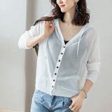 サマーニット ニットカーディガン ニットパーカー | Doux Belle  | 詳細画像15 