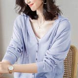 サマーニット ニットカーディガン ニットパーカー | Doux Belle  | 詳細画像16 