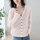 ピンク | サマーニット ニットカーディガン ニットパーカー | Doux Belle 