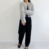 シャギーカーディガン ショートカーディガン コート | Doux Belle  | 詳細画像14 