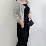 シャギーカーディガン ショートカーディガン コート | Doux Belle  | 詳細画像17 