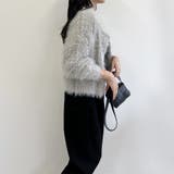 シャギーカーディガン ショートカーディガン コート | Doux Belle  | 詳細画像18 