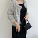 ライトグレー | シャギーカーディガン ショートカーディガン コート | Doux Belle 