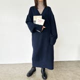 ネイビー | トップス カットソー ロング | Doux Belle 