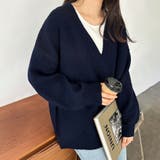 ネイビー | トップス セーター ロング | Doux Belle 