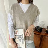 グレージュ | トップス ベスト ワイド | Doux Belle 