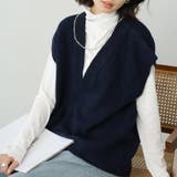 ネイビー | トップス ベスト ワイド | Doux Belle 