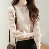 トップス リブ ニットモックネック | Doux Belle  | 詳細画像11 