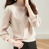 トップス リブ ニットモックネック | Doux Belle  | 詳細画像12 