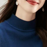 トップス リブ ニットモックネック | Doux Belle  | 詳細画像15 