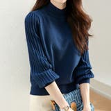 トップス リブ ニットモックネック | Doux Belle  | 詳細画像4 