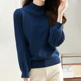 トップス リブ ニットモックネック | Doux Belle  | 詳細画像5 