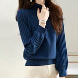 トップス リブ ニットモックネック | Doux Belle  | 詳細画像6 