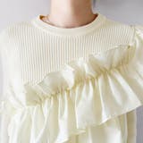 アシメトリーフリルニット | Doux Belle  | 詳細画像11 