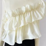 アシメトリーフリルニット | Doux Belle  | 詳細画像14 