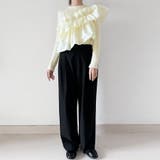 アシメトリーフリルニット | Doux Belle  | 詳細画像4 