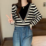 レイヤード風ニットトップス | Doux Belle  | 詳細画像13 