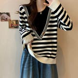 レイヤード風ニットトップス | Doux Belle  | 詳細画像7 