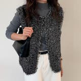 ツイード調フリンジレイヤードベスト | Doux Belle  | 詳細画像8 