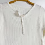 ボタンデザインリブトップス | Doux Belle  | 詳細画像20 