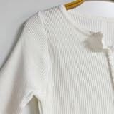 ボタンデザインリブトップス | Doux Belle  | 詳細画像21 