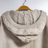 ケーブル編みボーダー袖フード付きニット | Doux Belle  | 詳細画像25 