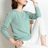 ミント | シンプルシルエットニットトップス | Doux Belle 