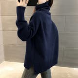 ハイネックサイドスリットニットプルオーバー レディース トップス | Doux Belle | 詳細画像7