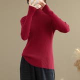 タートルネックリブニット レディース ニット | Doux Belle  | 詳細画像10 