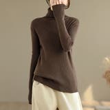 タートルネックリブニット レディース ニット | Doux Belle  | 詳細画像13 