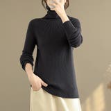 タートルネックリブニット レディース ニット | Doux Belle  | 詳細画像19 