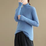 タートルネックリブニット レディース ニット | Doux Belle  | 詳細画像4 