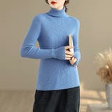 タートルネックリブニット レディース ニット | Doux Belle  | 詳細画像5 