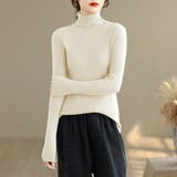 タートルネックリブニット レディース ニット | Doux Belle  | 詳細画像6 