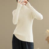 タートルネックリブニット レディース ニット | Doux Belle  | 詳細画像7 