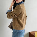 デニムシャツ風レイヤードニットトップス レディース ニット | Doux Belle  | 詳細画像53 