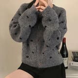 ドットデザインニットカーディガン | Doux Belle  | 詳細画像2 