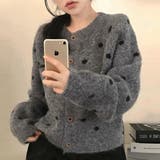 ドットデザインニットカーディガン | Doux Belle  | 詳細画像3 