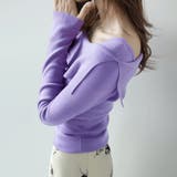 折り返しネックオフショル風トップス | Doux Belle  | 詳細画像10 