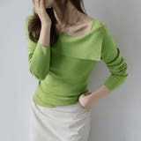 折り返しネックオフショル風トップス | Doux Belle  | 詳細画像12 